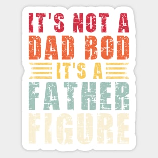 Its A Father Figure | Vintage Sunset Funny Dad Sticker